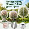 Extra Thick Garden Plant Protection Net with Zipper Drawstring, PE Insect Bird Netting Cover for Fruit Trees Citrus Flowers
