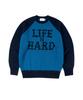 THEVINYLHOUSE Mohair Jacquard Sweater Blue (Vh2Dfuk604A)
