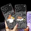 Case for iPhone 17 16 Pro Max 16e XS 13 Mini 14 17 Air 15 Plus 12 11 Back Phone Cover Cartoon Couple Goose