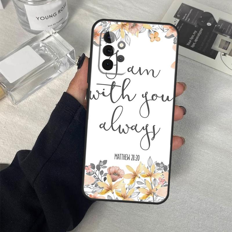 Bible Verse Jesus Christ Christian Case For Samsung Galaxy A53 A33 A23 A13 A14 A24 A34 A54 A52 A32 A22 A12 A51 A71 A21S Cover