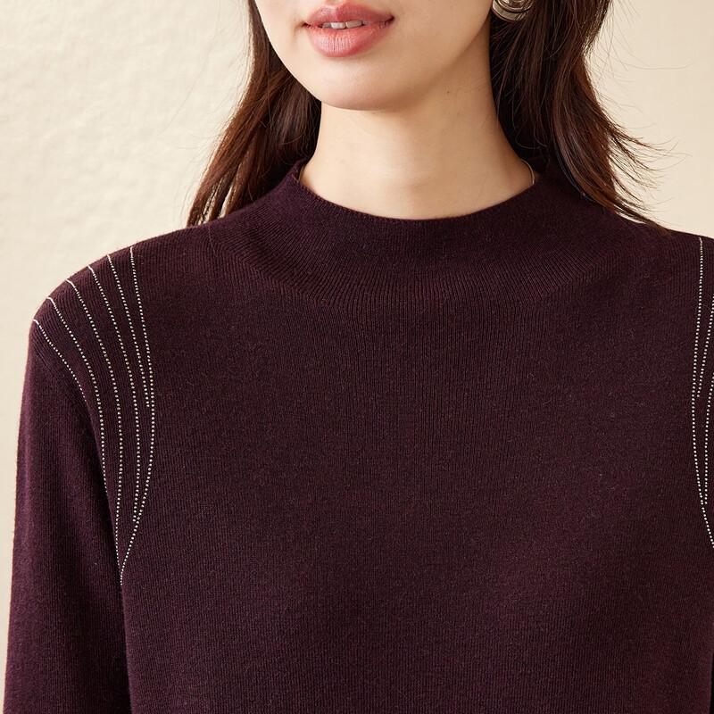 Women's Pullover Wool Blend Knitted Sweater