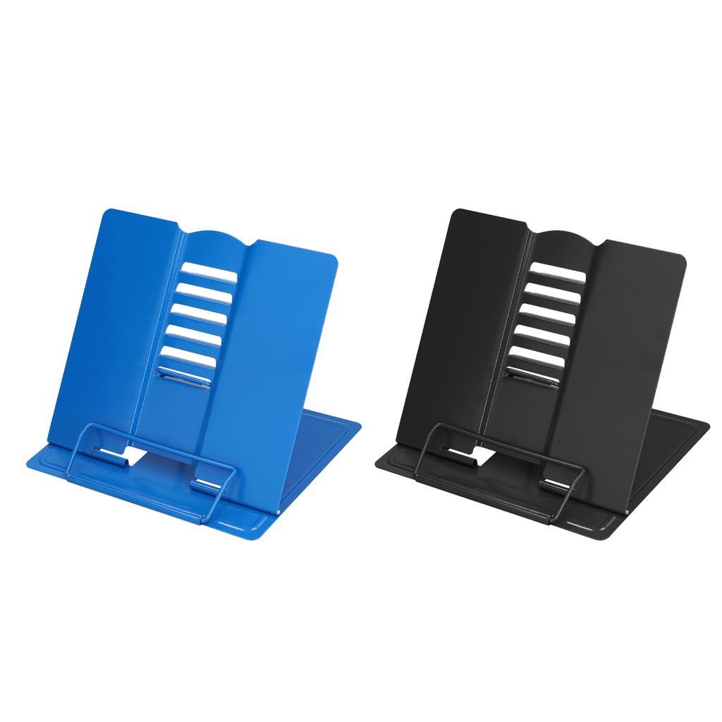 Book Stand 6 Speeds Adjustable Portable Metal Books Holder for Books Documents Reading Tablets Watch
