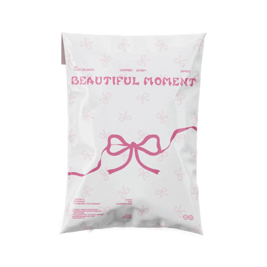 Thickened Pink Bow Clothing Packaging Bag for Express Transport