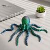 3D Printed Marine Animal Octopus Sea Fidget Toy, Flexible Articulated Tentacle Figurine, Sensory Toy Desktop Decoration with Movable Joints