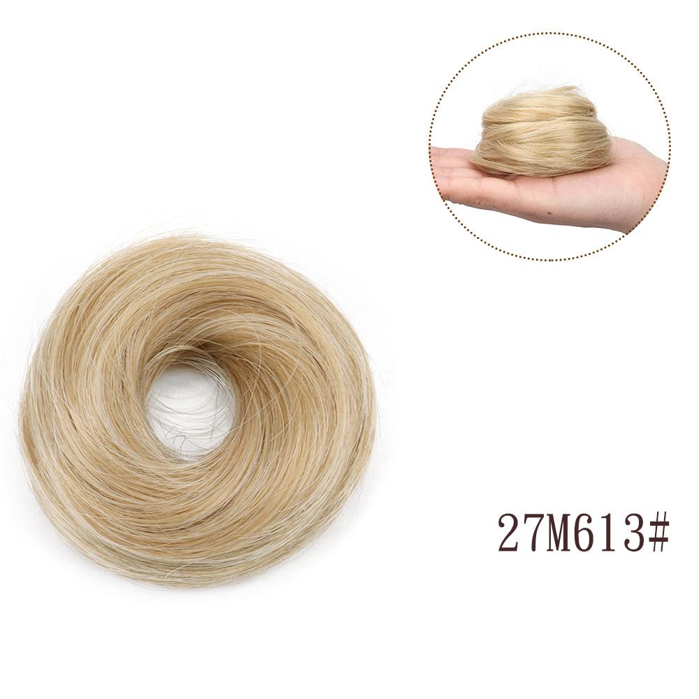 Synthetic Messy Dount Hair Buns Updo Chignon With Elastic Hair Exension for Women Daily Lazy Hair Accessories