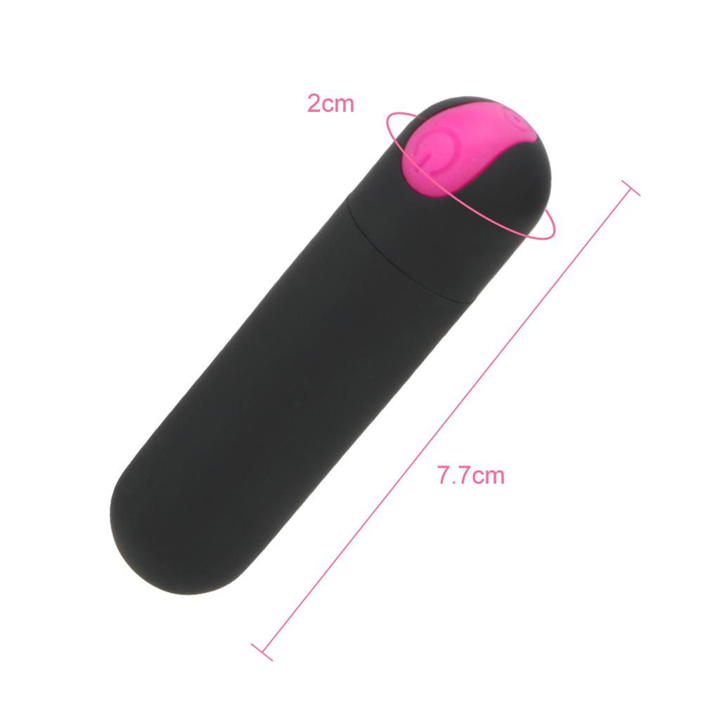 USB Rechargeable Mini Bullet Vibrator Strong Vibration G-spot Massager 10 Speed Powerful Bullet Vibrator Sex Toys for Women