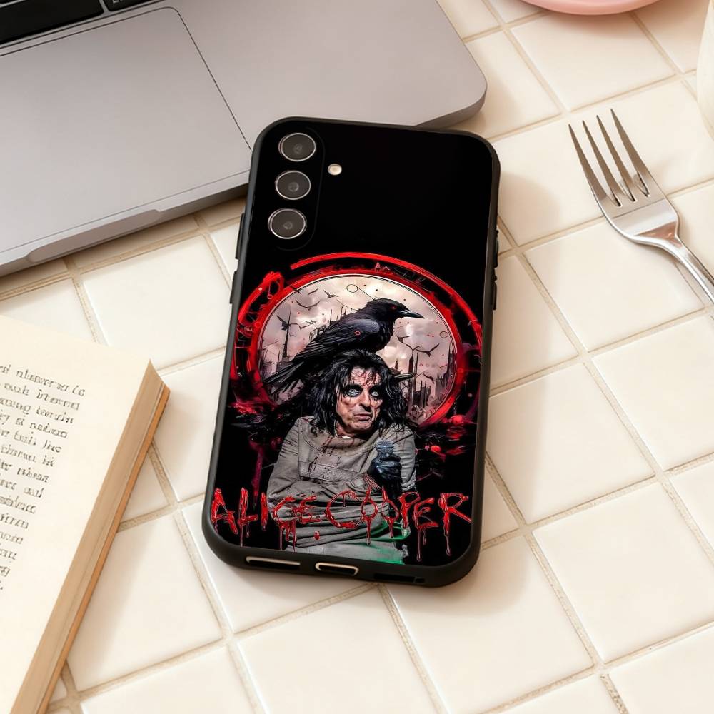 

A-Alice Cooper wallpaper phone Case For Samsung Galaxy A73,A72,A71,A70,A53,A52,A51,Others Soft Black Shell Samsung a73 5g