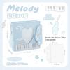 MINKYS Kawaii Wave Pattern PU Leather 3 Ring Kpop Photocard Binder Book 3 Inch One Pocket Idol Card Organizer Storage Book