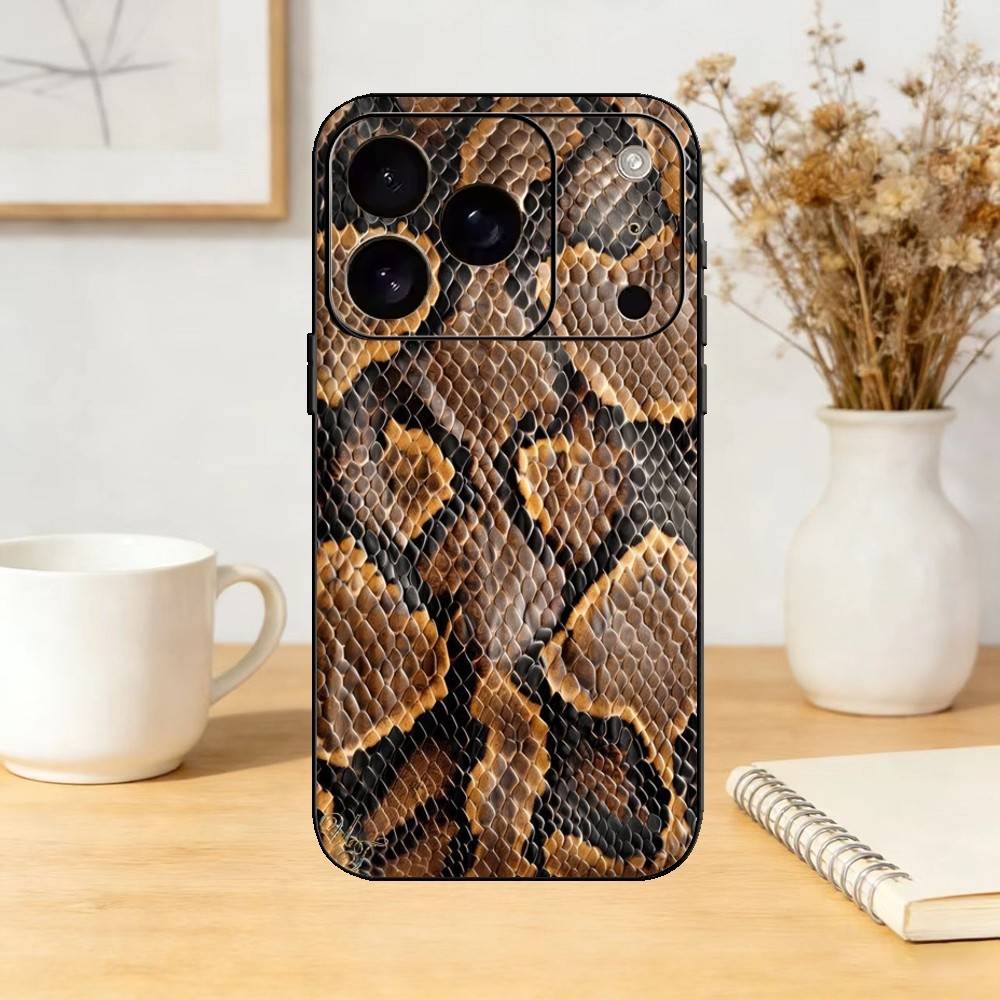 

Snakeskin Pattern Art Phone Case Silicone black Soft For IPhone 17,16,15,14,13,12,11,SE,Plus Pro Max iPhone14Plus
