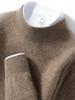 Men's 100% Cashmere Half-High Neck Sweater - Solid Color Pullover Knitwear for Autumn & Winter