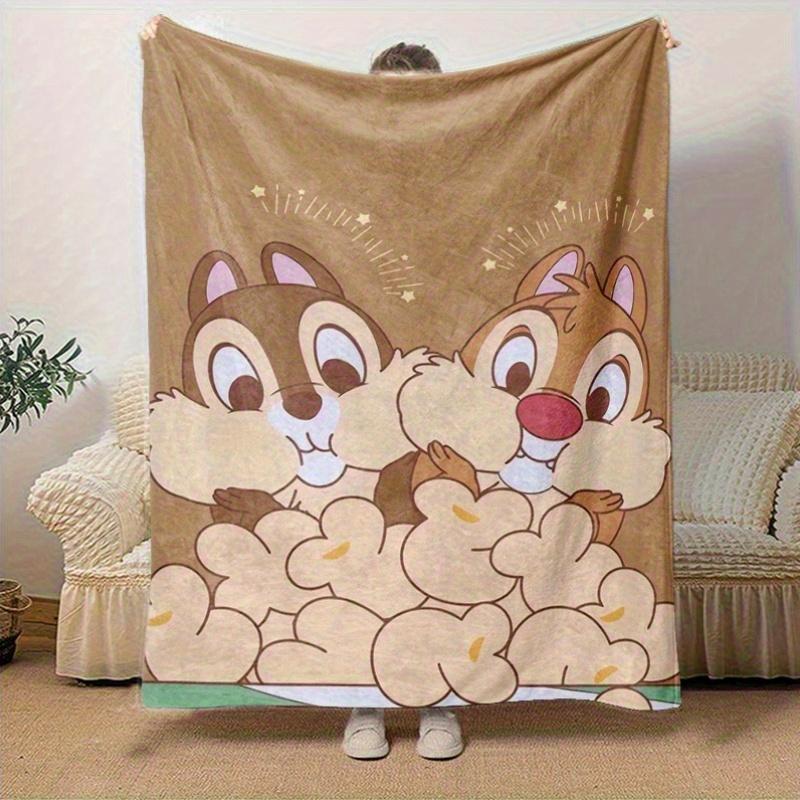 1pc,"Charming Chip 'n Dale Blanket Perfect for Home Decor, Couch Cover, Outdoor Use, Travel , Office Nap