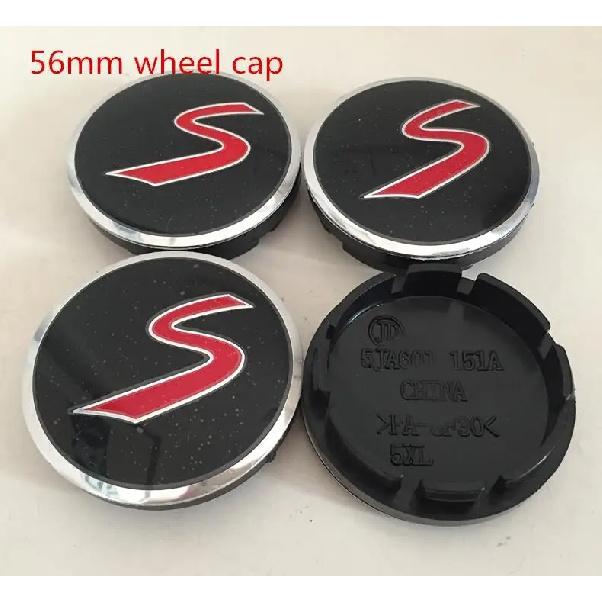 4pcs 56mm 60mm forMINI Car Emblem Wheel Hub Center Cap Badge Covers Sticker Decal Styling Accessories