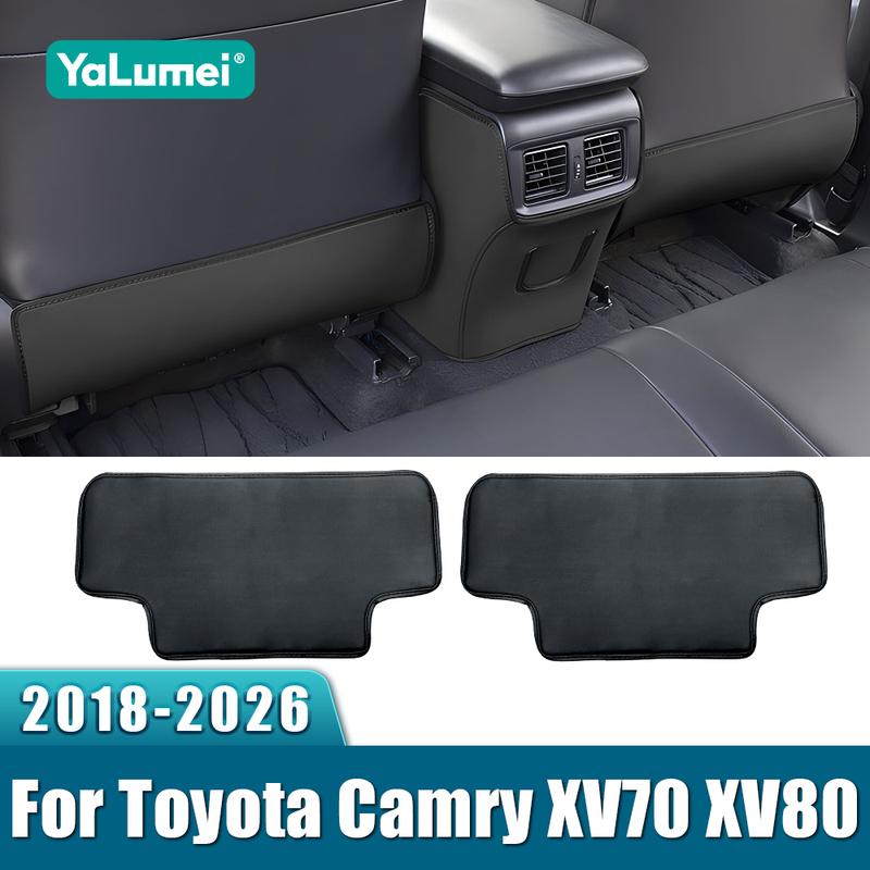 For Toyota Camry XV70 XV80 2018      2024 2025 2026 Hybrid Car Seat Back Anti-Kick Cushion Pad Accessories