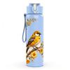 1PC Bird Perch On Sunflower Branch Print 750ml Color Plastic Sports Water Bottle Leakproof Flip Straw Lid Suitable for Sports Office Home Use