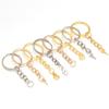 10pcs/Lot Iron Key Rings Blank Keyring Keychain Split Ring Keyfob Key Holder Rings DIY Findings Making Keychain Accessories