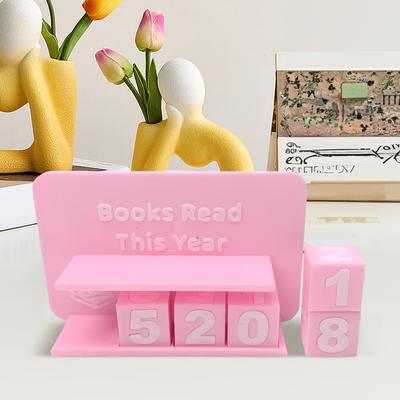 Books Read This Year Counting Ornaments Wear Resist Book Read Tracker Small Book Counter for Teachers Writers Library Lovers