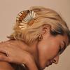 Shell Claw Clip,2 Pcs Metal Seashell Hair Clip Hair Accessories for Women and Girls,Fashion Hair Claw Suitable for Most Hairstyles,Such As Thick and