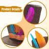 Magician Top Hat Costume Artificial Feather for Club Show Gentleman Fancy Dress