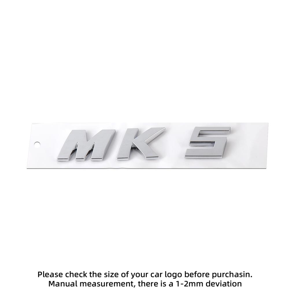 YNEPB1 ABS MK5 MK6 MK7 MK7.5 Letter Emblem Car Body Rear Trunk Badge Sticker For Volkswagen VW Polo Sharan Golf Scirocco Touran Touareg