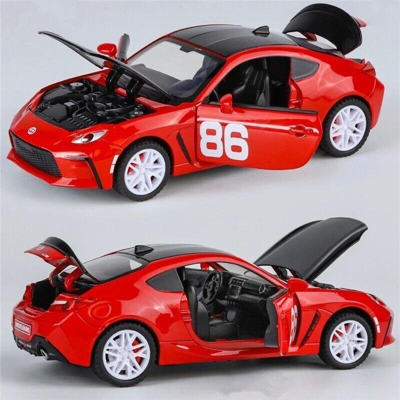 1/32 Toyota GR86 Alloy Sports Car Diecast Model Kids X-MAS Gift Toy Sound Light