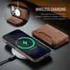 Luxury Leather Phone Case for iPhone 17 Pro Max Air 16e 16 Plus 15 14 13 12 Magnetic Attraction Detachable Card Holder Wallet