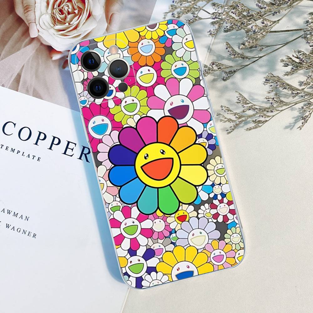Art Japanese M-Murakami Artisti T-Takash TPU Silicone Case For IPhone 11 12 13 14 15 16 17 Pro Max Shockproof Clear Back Cover