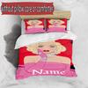3pcs Duvet Cover Set (1*Duvet Cover + 2*Pillowcase, Without Core), Custom Name Singer Pattern Bedding Set, Home Bedroom Decor Gift
