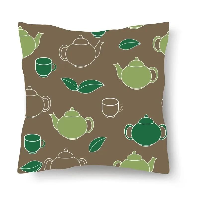 Simple Pattern Decorative Pillowcase Car Sofa Square Cushion Pillowcase