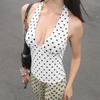 2025 Sommer Trendiges Damen Rückenfreies Neckholder Polka Dot Top