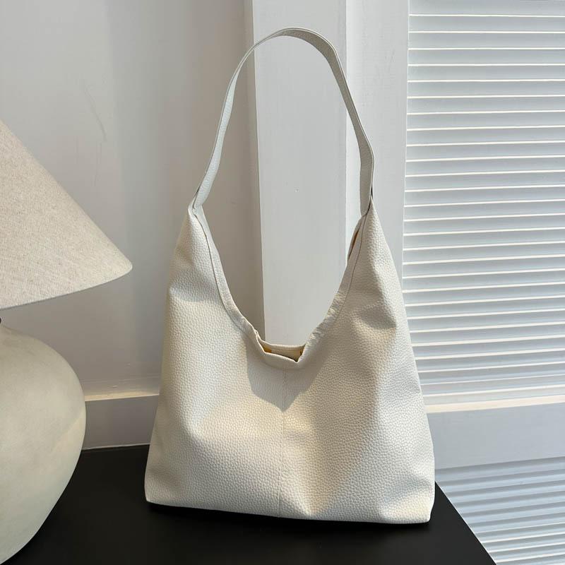 

Сумка через плечо женская осень 2024 года, новая модная корейская сумка-тоут, студенческая сумка большой вместимости, сумка для поездок на работу белый