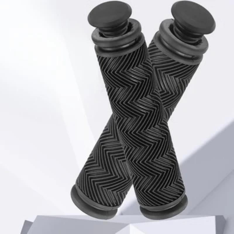 2pcs Wavy Rubber Bike Grips with Dual Openings Comfortable Handlebar Covers for MTB Fixie Road Bicycles Bicycle Parts