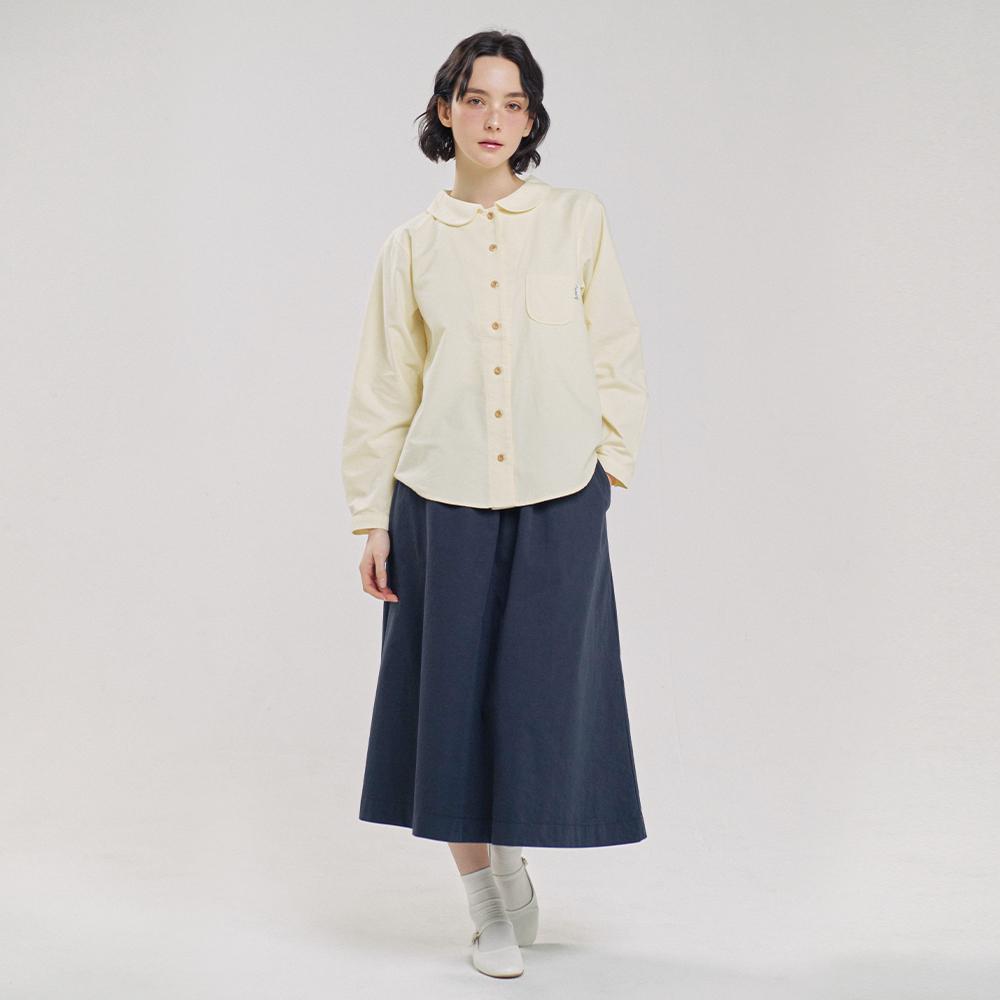 CHIQUITA Round Shirt (Oxford) Yellow 241302Syl
