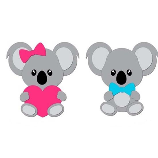 Koala Metal Cutting Dies DIY Scrapbooking Paper Cards Craft Punch Stencil Decor