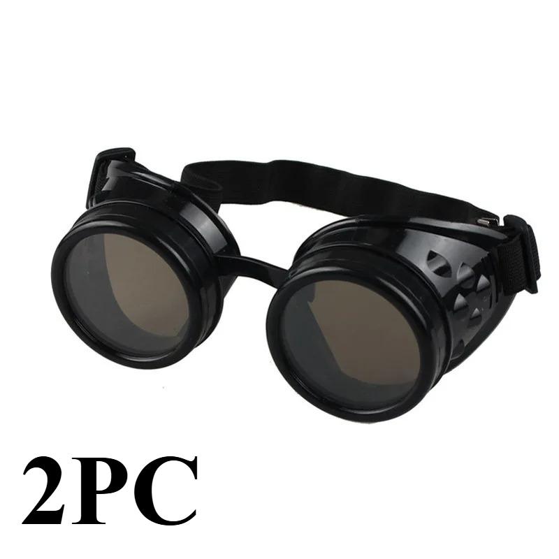 New Fashion Arrival Sunglasses Vintage Style Steampunk Goggles Welding Punk Glasses Cosplay Brand Designer Five Colors Lens