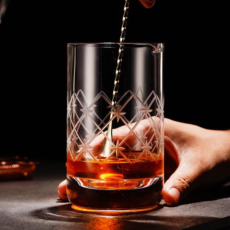 ZISIZ Thickened Crystal Cocktail Mixing Glass