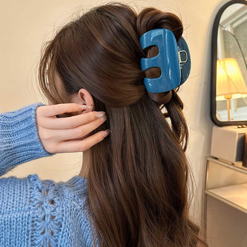 Acetate Hair Claw Clip Elegant Women Hairgrips Barrettes Hairpins Female Fashion Hair Accessories Shark Hair Claw Girls Headwear