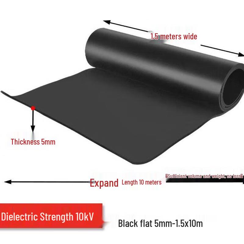 10kV High-Voltage Insulated Black Rubber Mat