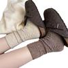 Milk coffee thickened wool socks women's season warm stockings children's winter cashmere medium tube socks