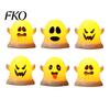 Soft Warm White Ghost Lamp 6 Pcs Decorative Light, LED Color Changing Flameless Battery-Operated Safe Halloween Accent Light Mini Spirit Night Lamps,