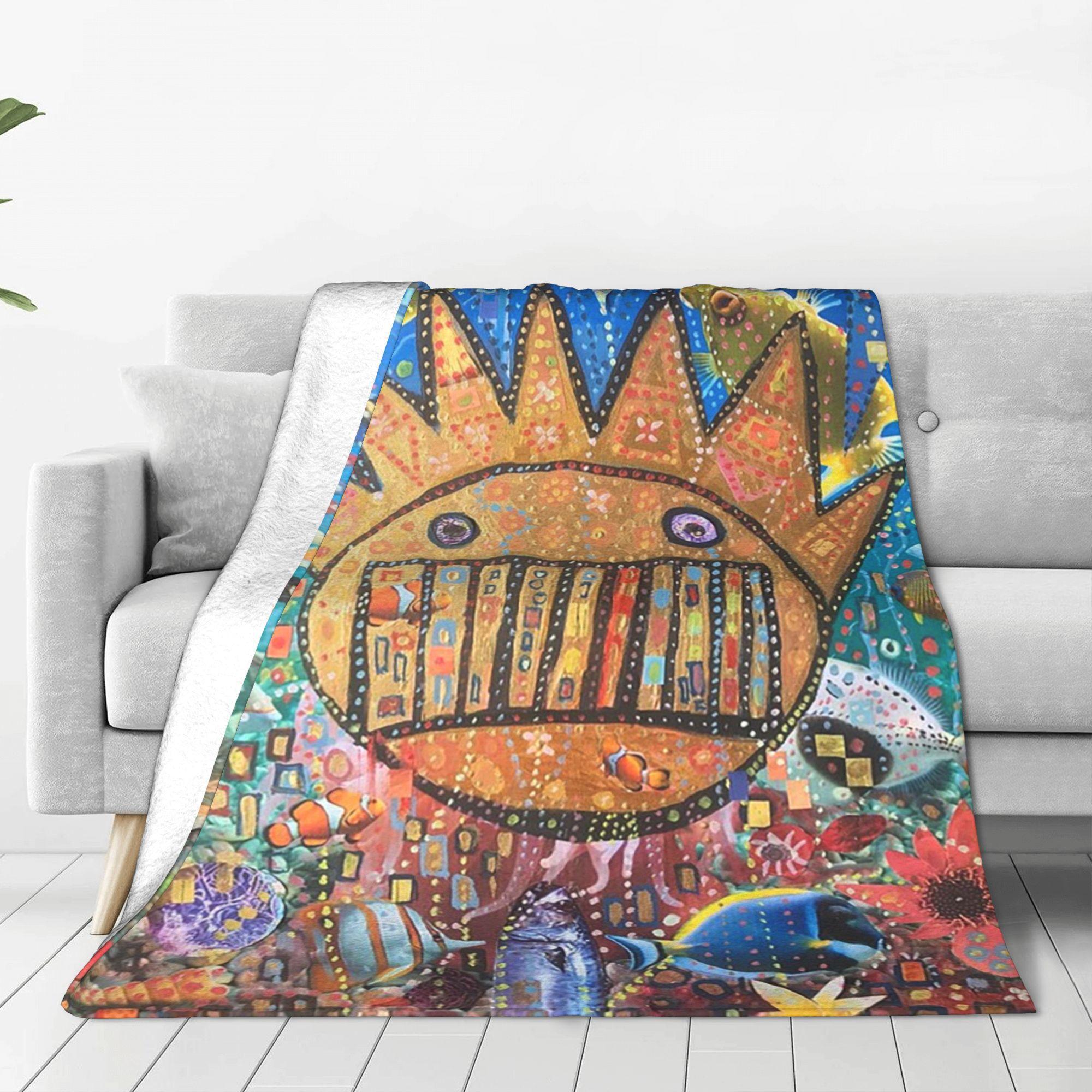 Exquisite Fashion Items Unisex Boognish Art - Ween Blankets Portable Fleece Sofa Throw Blanket For Home Bedroom Outdoor Throws Bedspread Quilt