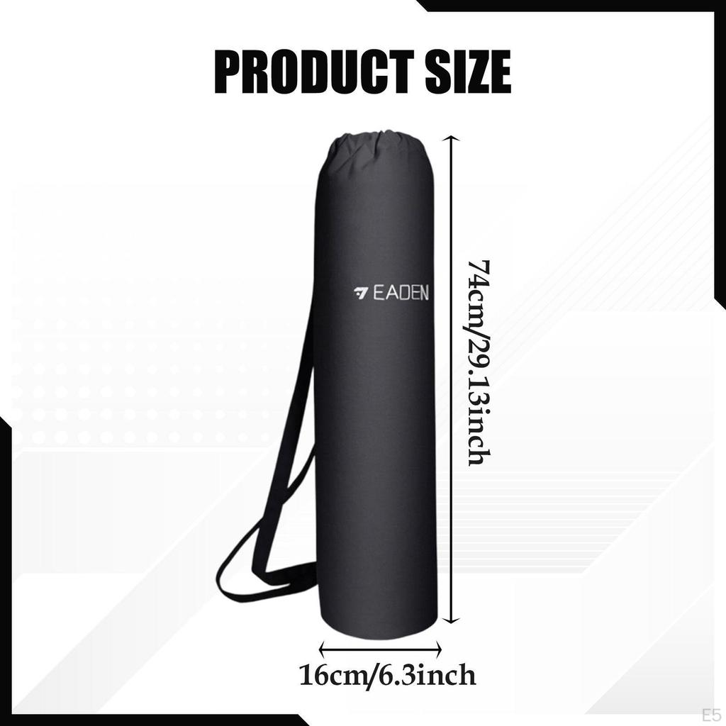 Mat Bag Carrier Multifunctional Gym Pouch Canvas Shoulder Storage Tote for Travel Office