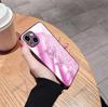 Light luxury flash diamond butterfly mobile phone case Apple 14promax metallic paint glass case iPhone17pm protective case