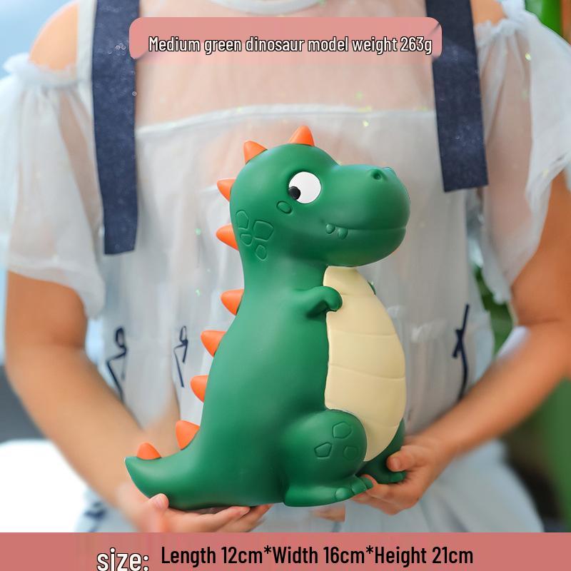 Cartoon Dinosaur Piggy Bank - Drop-Resistant Vinyl Money Saver, Perfect for Children's Day, Valentine's, Birthday Gifts