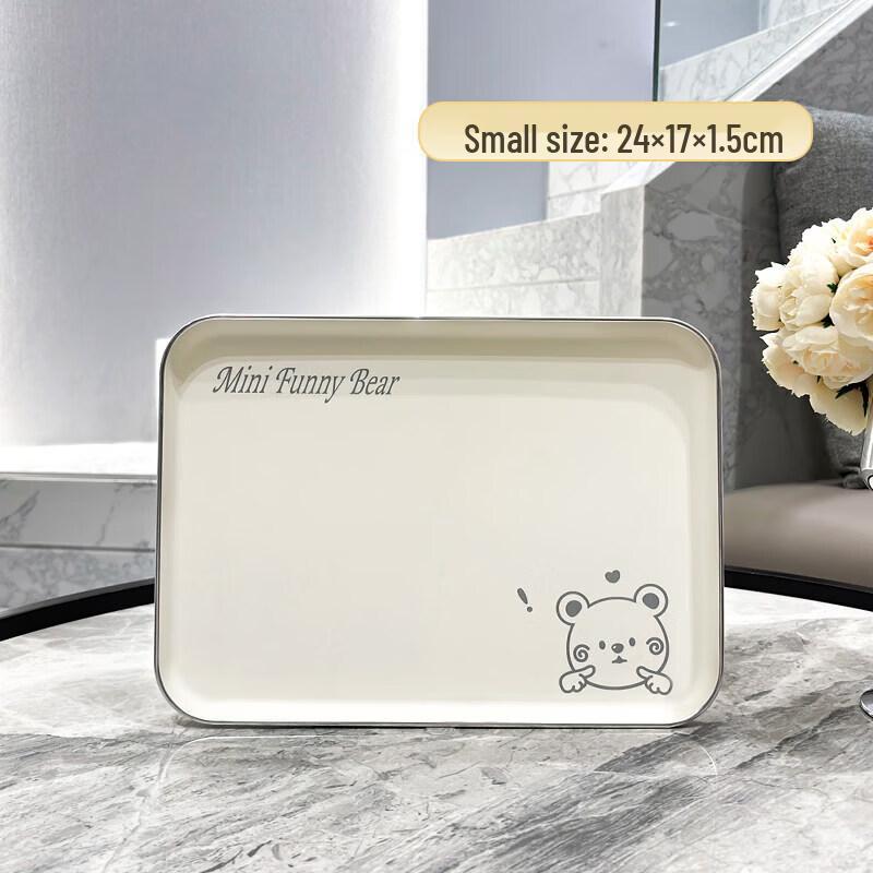 Ins Style Large Rectangular Plastic Serving Tray