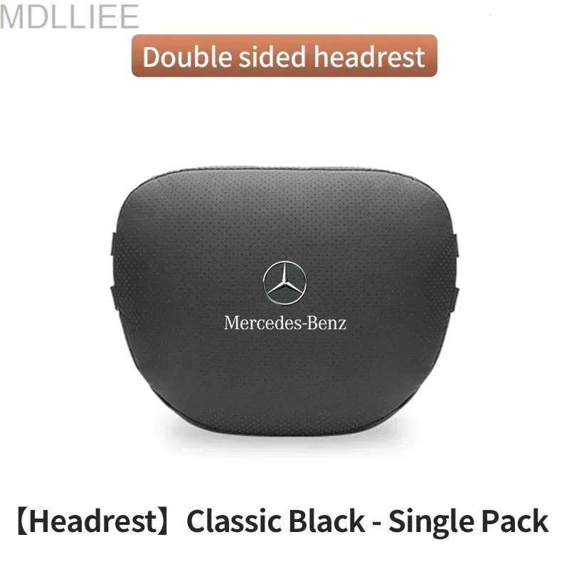Car Headrest Neck Support Lumbar Rest Cushion Neck Pillow For Mercedes-Benz A B C E S V R-Class A45 C43 CLA GLA GLB GLC GLE SLK