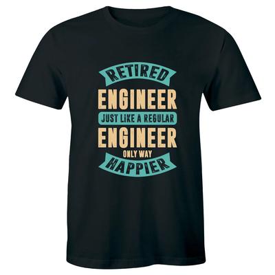 Pensionierter Ingenieur Genau wie ein normaler Ingenieur Nur glücklicher Herren T-Shirt