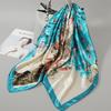 Small silk scarf women's large square scarf yarn scarf spring, autumn and winter matching shirt middle-aged mother square 91 × 91 thin scarf