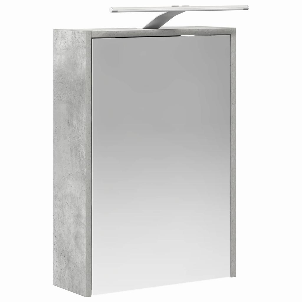 Bathroom Mirror Cabinet with Shelf Concrete Grey 43 x 16 x 62.5 cm