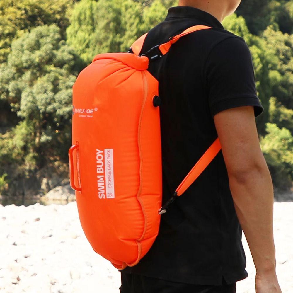 Thickened Buoyancy Bag Drift Buoy Swimming Buoy Bag Safety Bags Backpack Swimming Bag Camping