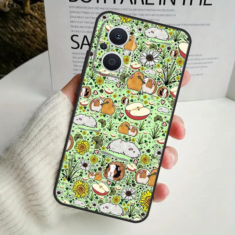 Cute Cartoon Guinea Pig Phone Case For OPPO Reno 8T 14F 13 F 12 11 10 14 Pro 7 8 Lite OPPO Find X8 X6 X5 X9 Pro Cover